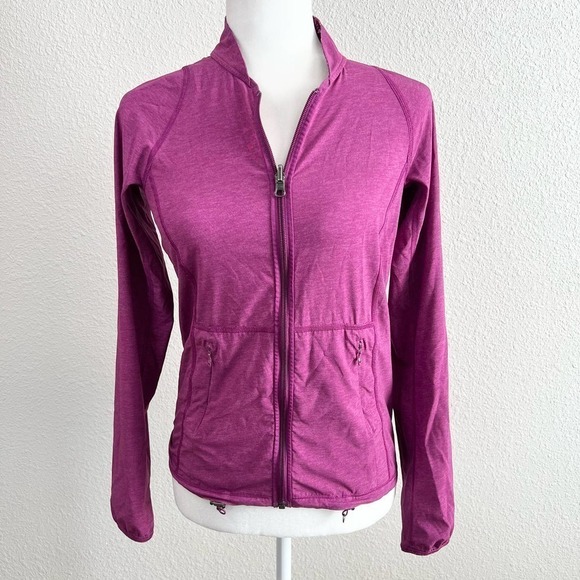 LULULEMON Real Quick Reversible Purple Paradise Camo Zip Up Jacket Women's 2 - Picture 1 of 8